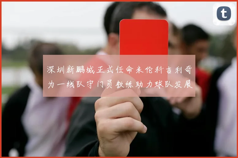 深圳新鹏城正式任命米伦科吉利奇为一线队守门员教练助力球队发展